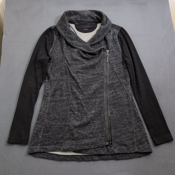 Calvin Klein Women M Space Dye Black Full Zip Performance Active Jacket - Picture 1 of 11